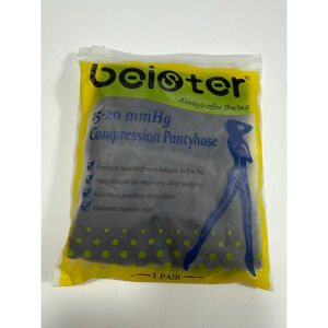 Women's Beister Black Compression Pantyhose One Size